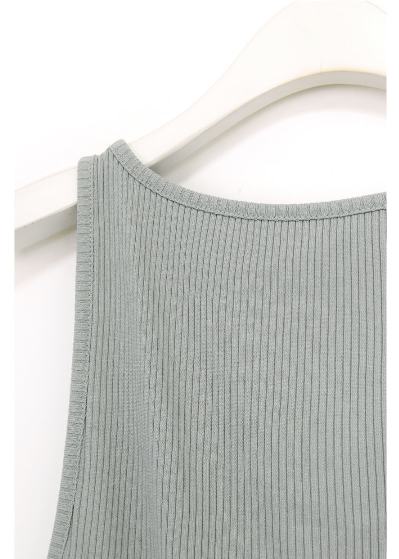 side slit boat sleeveless(3color)