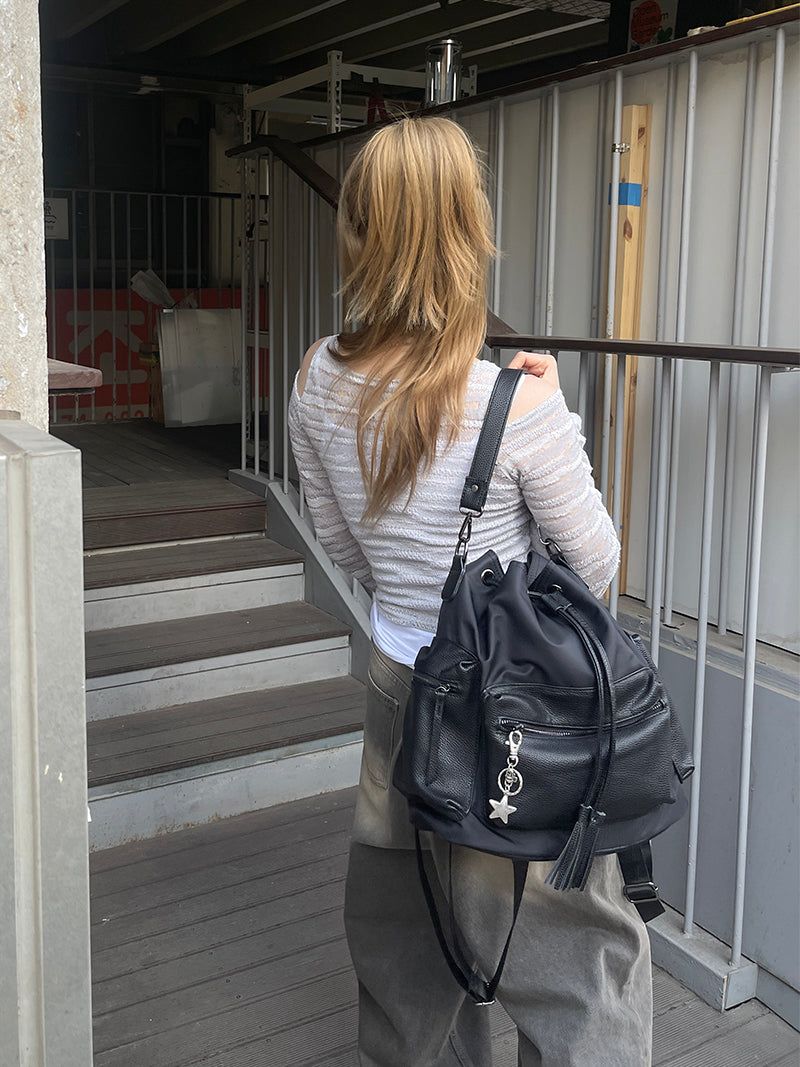 Daily Multi-Pocket Thistle Shoulder Bag