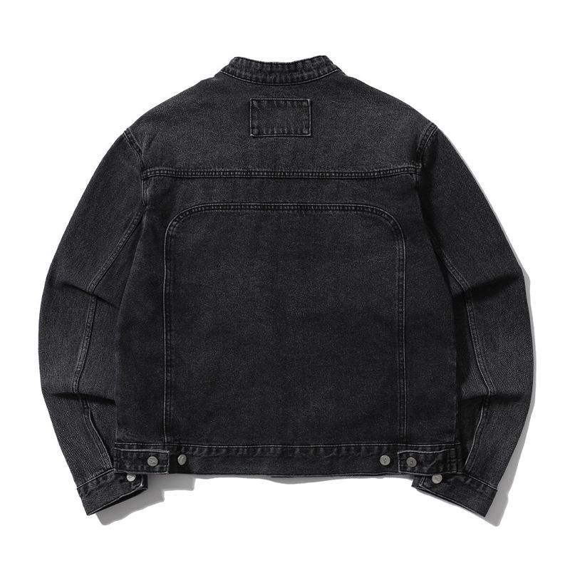BIKER VINTAGE WASHING DENIM JACKET