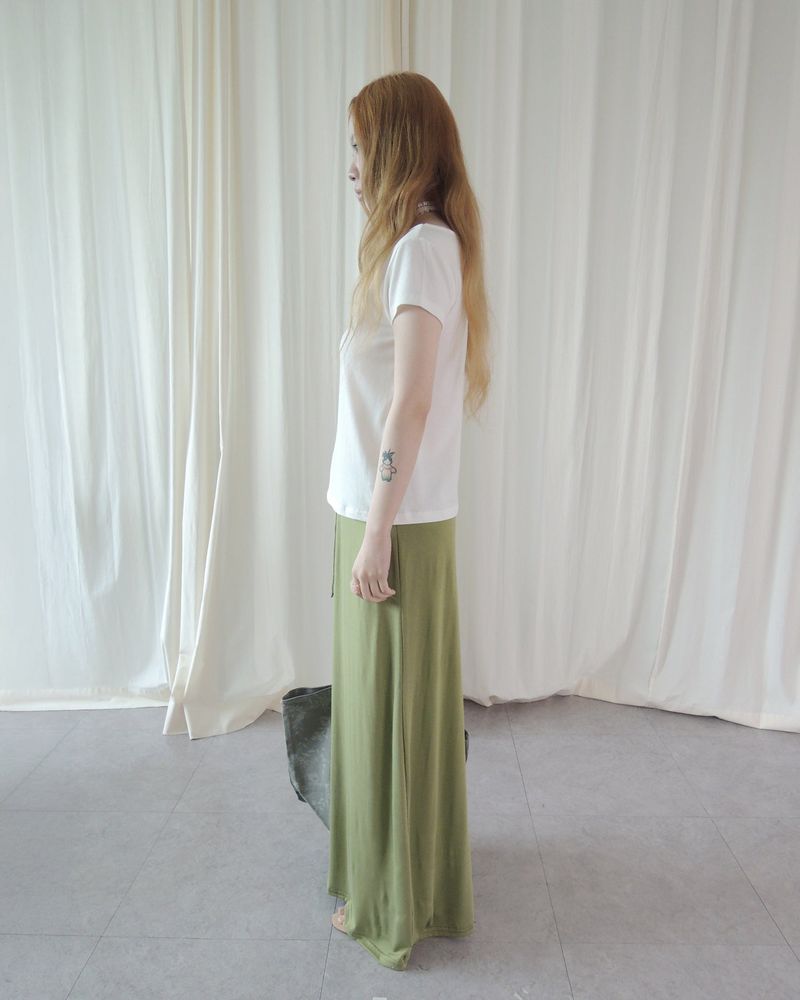 MAUVE STRING LONG SKIRT