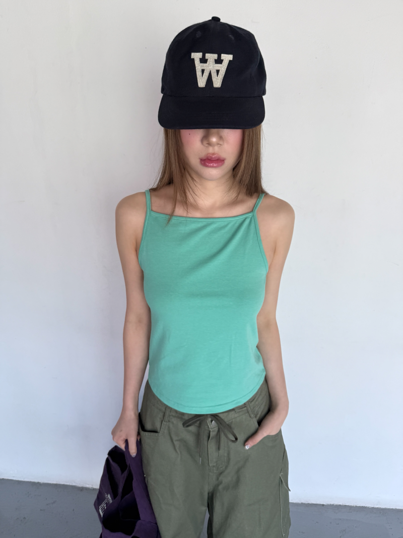 colourful sleeveless top