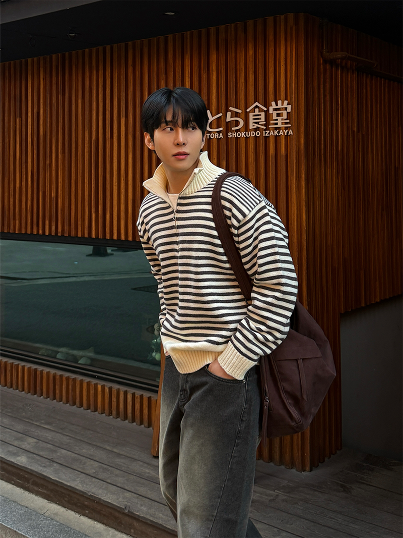AVAND(アバンド)の「Haim half zip up knit(Tops)」