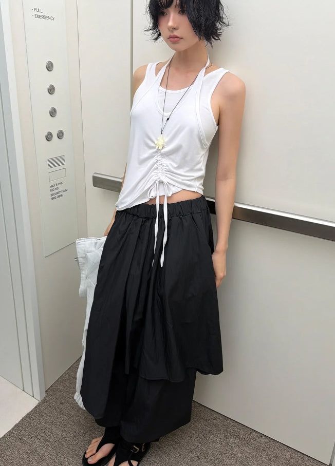 SPLIT LAYERED PANTS