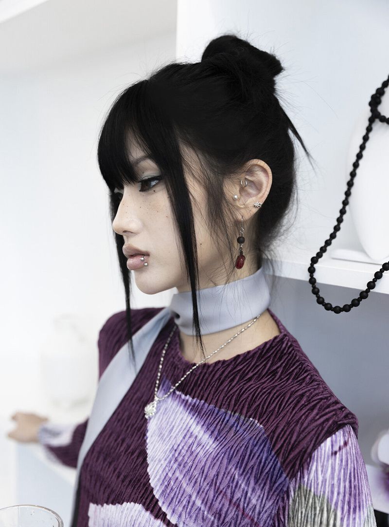 [Sepia] Hongli (紅梨) earring