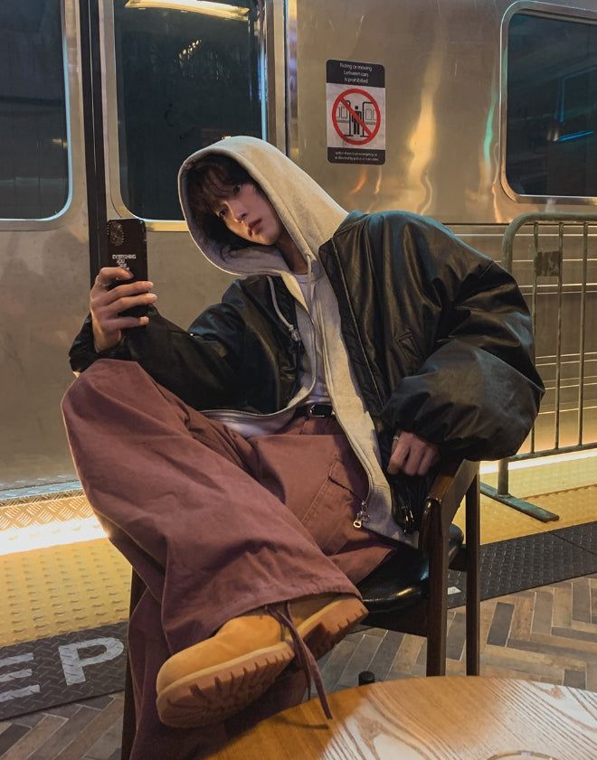 Utility Washing Wide Cargo Pants