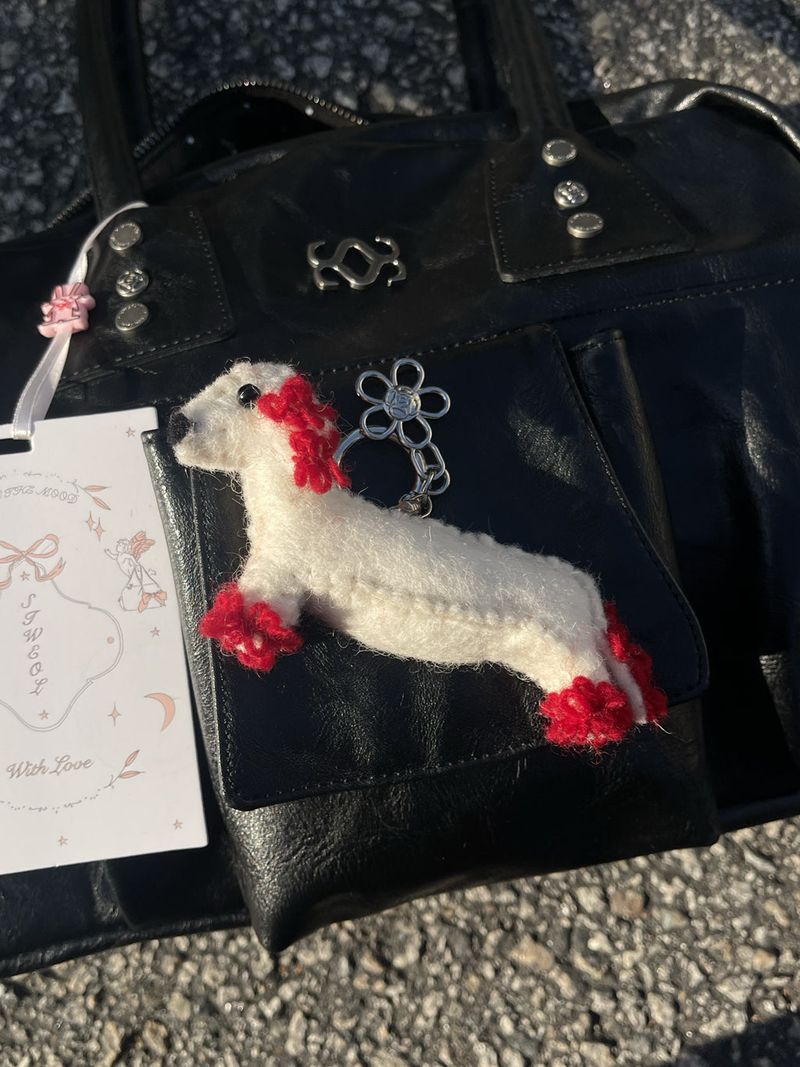 [New Zealand Wool] Worry Keyring (Ivory)