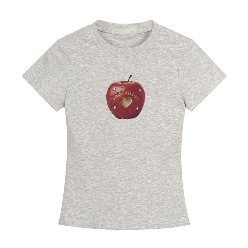 Cozy&Kitsch(コージーアンドキッチ)の「Cherry Apple Graphic Slim Tee(Tops)」