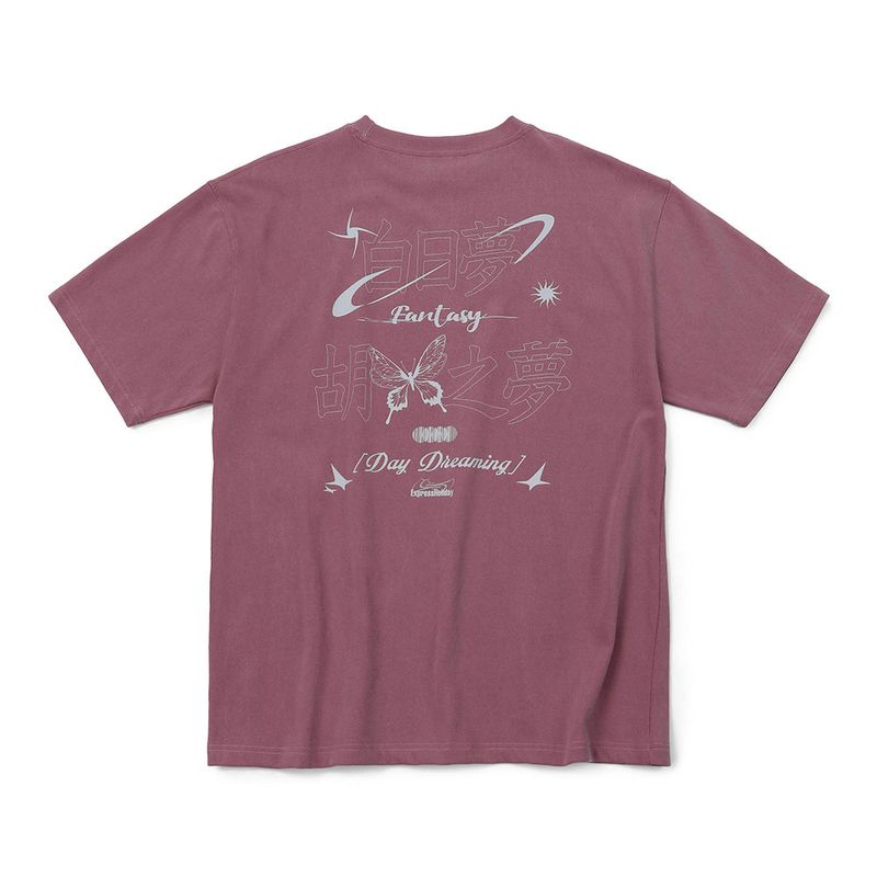 Express Holiday（エクスプレスホリデー）の「D.O.F ピグメントハーフTシャツ_ダストピンク（トップス）」