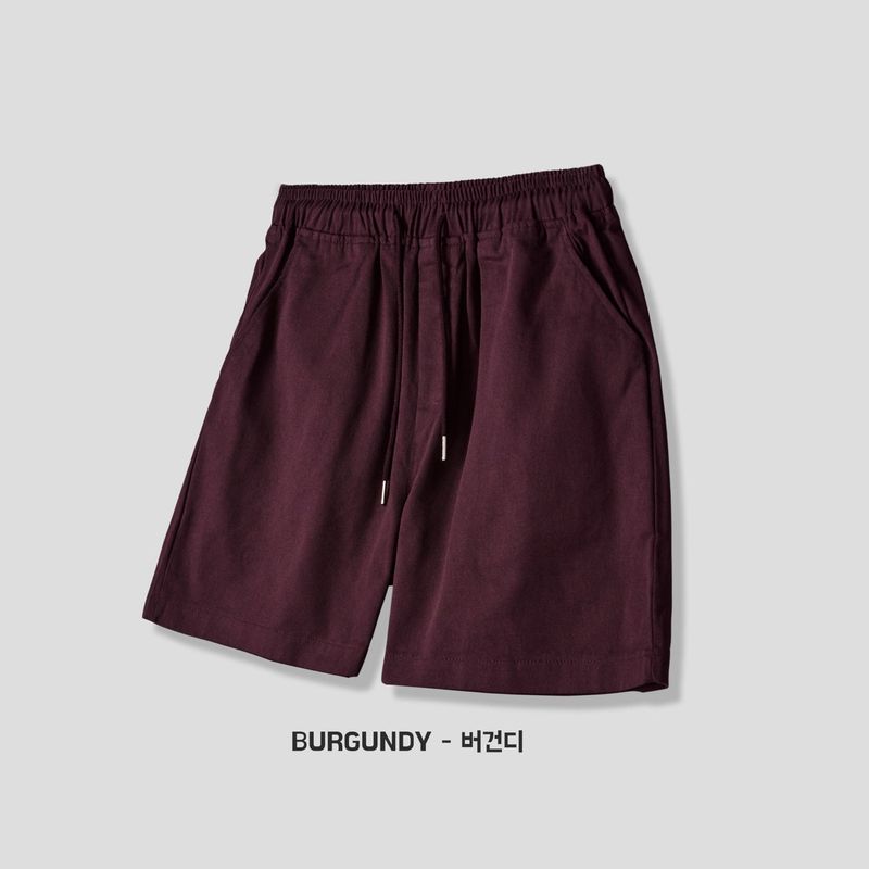 Washed cotton short pants 10COLOR
