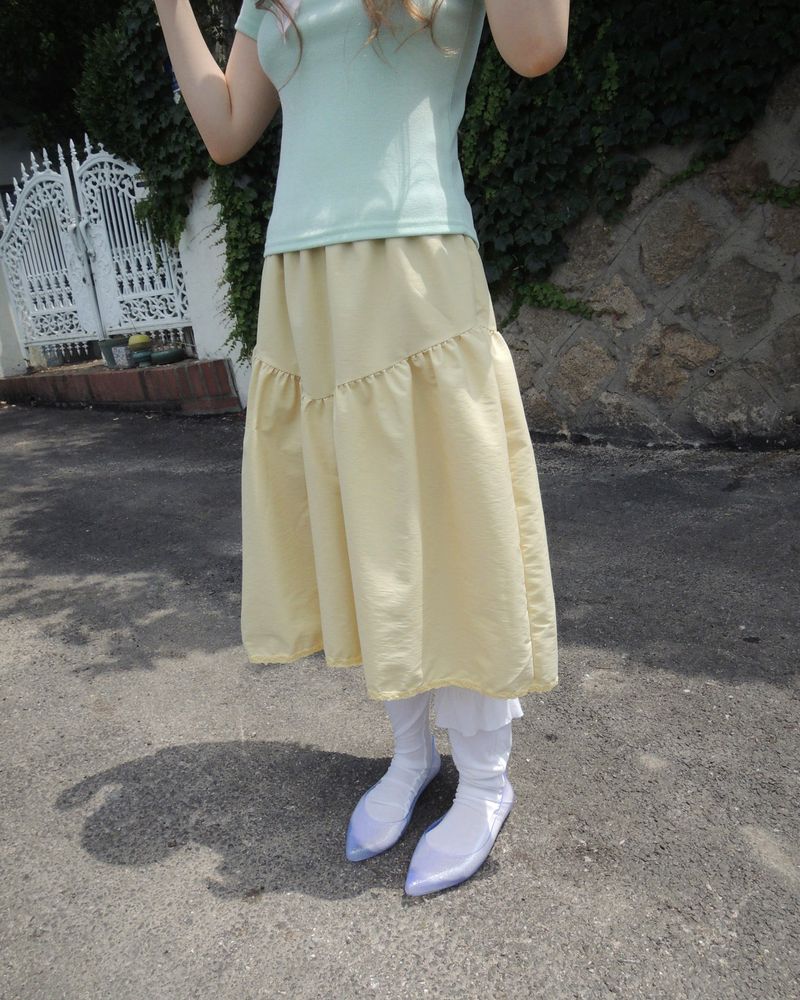 NUPHLO(ニューフロー)の「MONET LACE SHIRRING SKIRT(Skirts)」