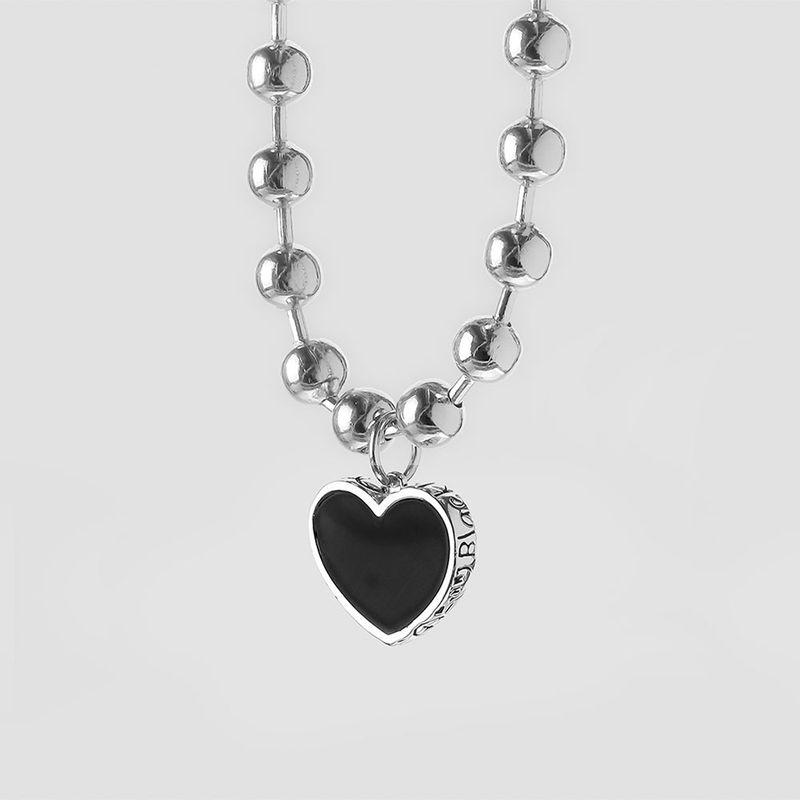 BIG BLACK LOVE NEC SILVER925 (DOODLE)