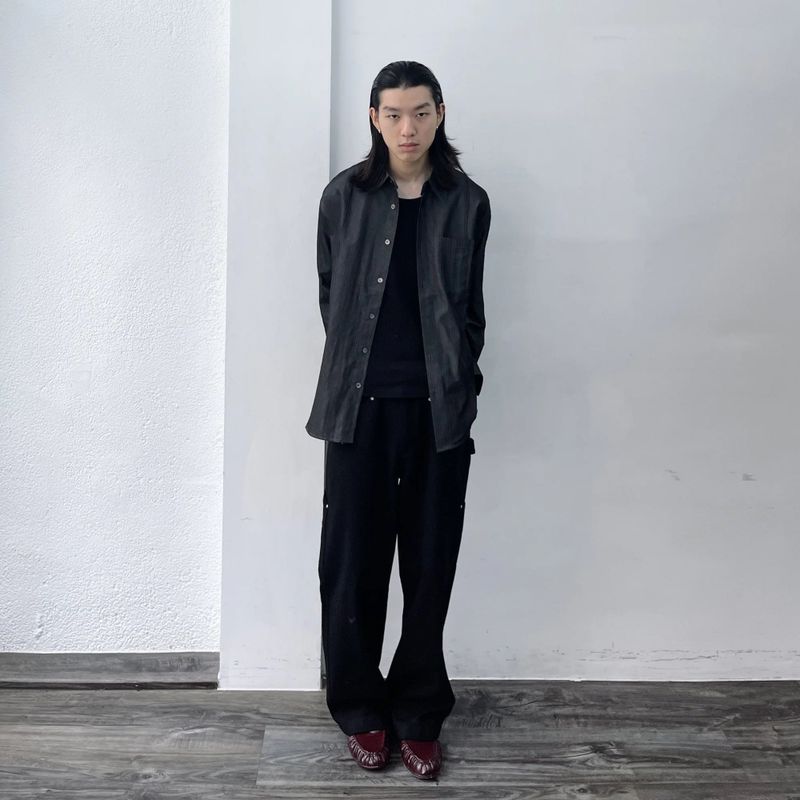 Riveted Utility Wide Trousers