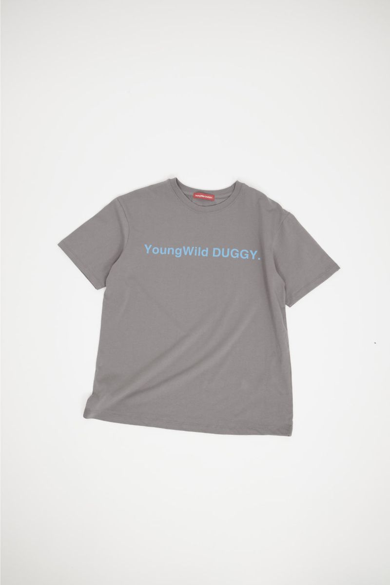 DUGGY(ダギー)の「 YWD LOGO T-SHIRTS_CHARCOAL(Tops)」