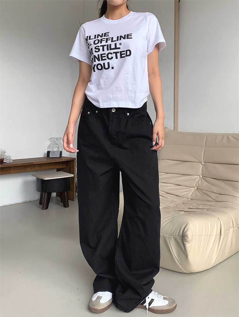 COTTON BIJO WIDE PANTS (2COLOR)