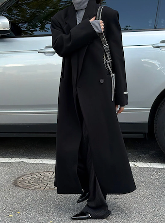 [Unisex] Max double long coat(2color)