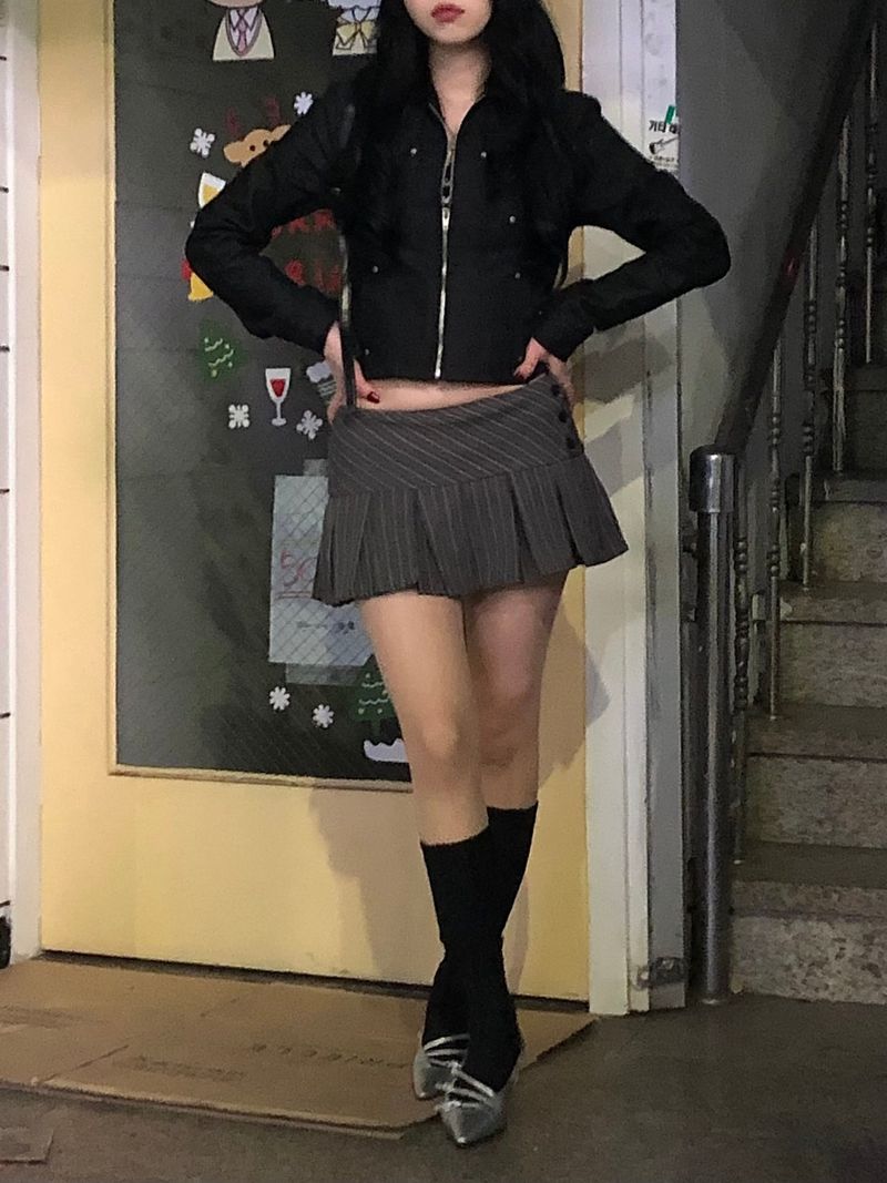Black Denim Stud Jacket