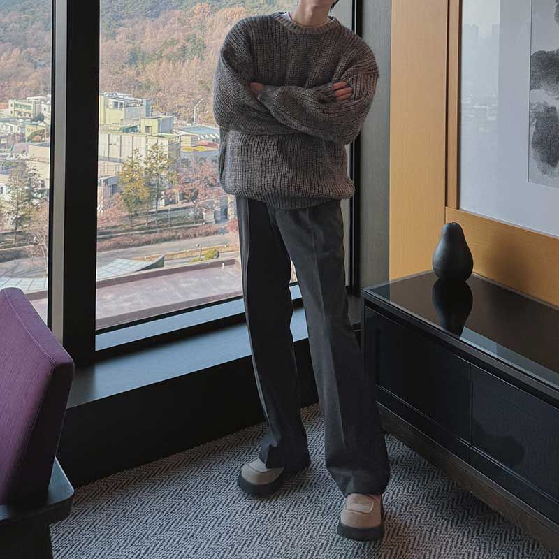 ASCLO（エジュクロ）の「ASCLO Wool Herringbone Flare Slacks (3color)（Pants）」