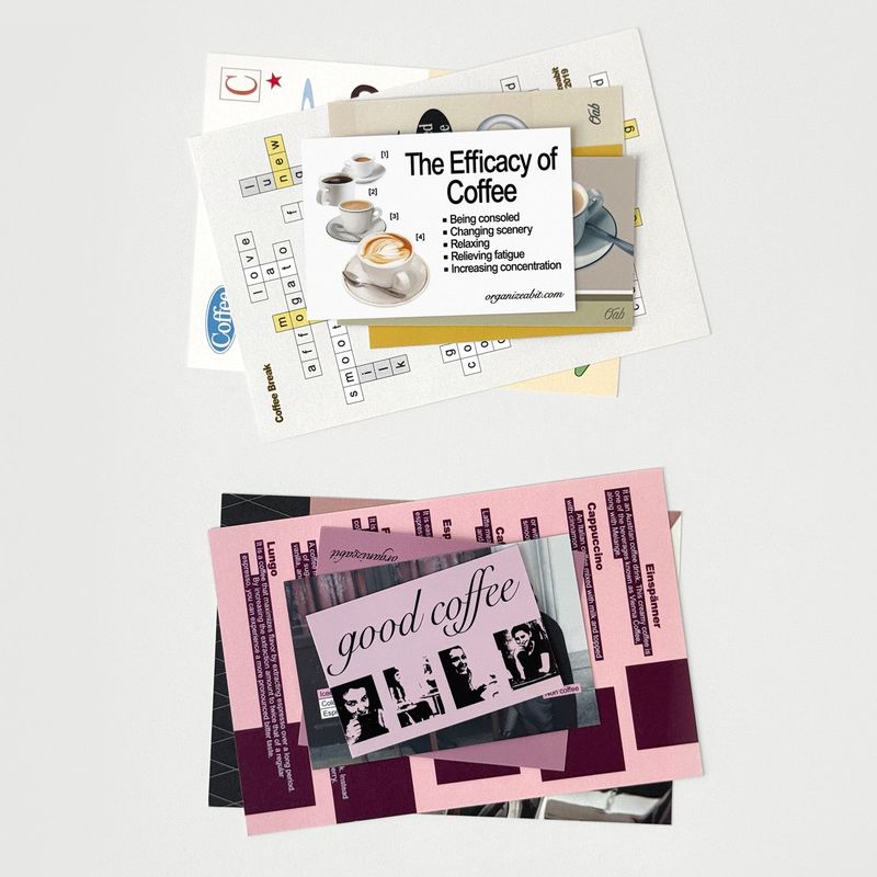 oab coffee pack / scrap sticker set