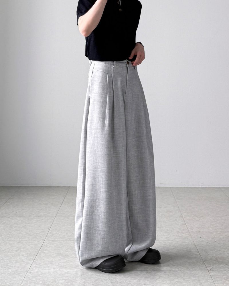 Maple Linen Wide Slacks