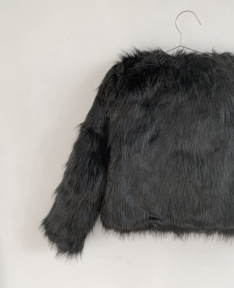 Uress Vintage Fur Jacket (Black)