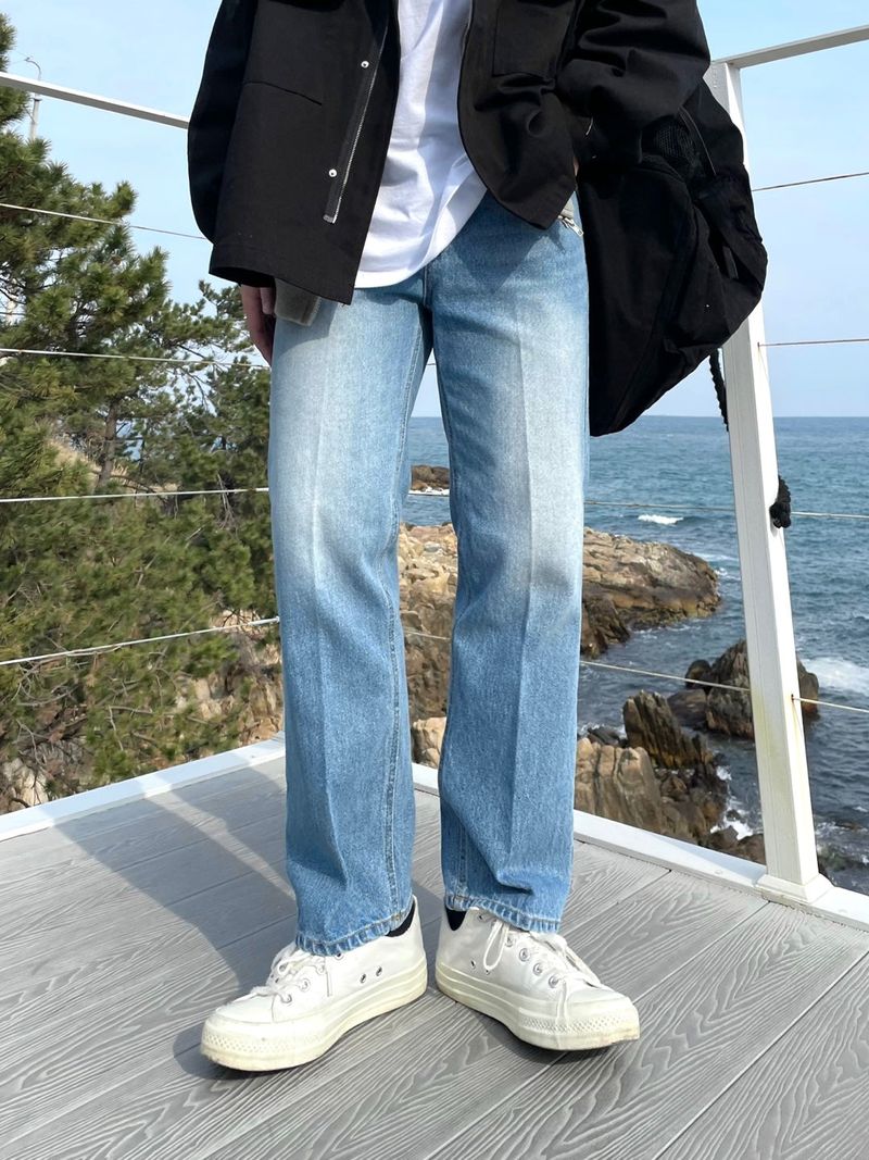 BRUSH SEMI DENIM PANTS(4COLOR)