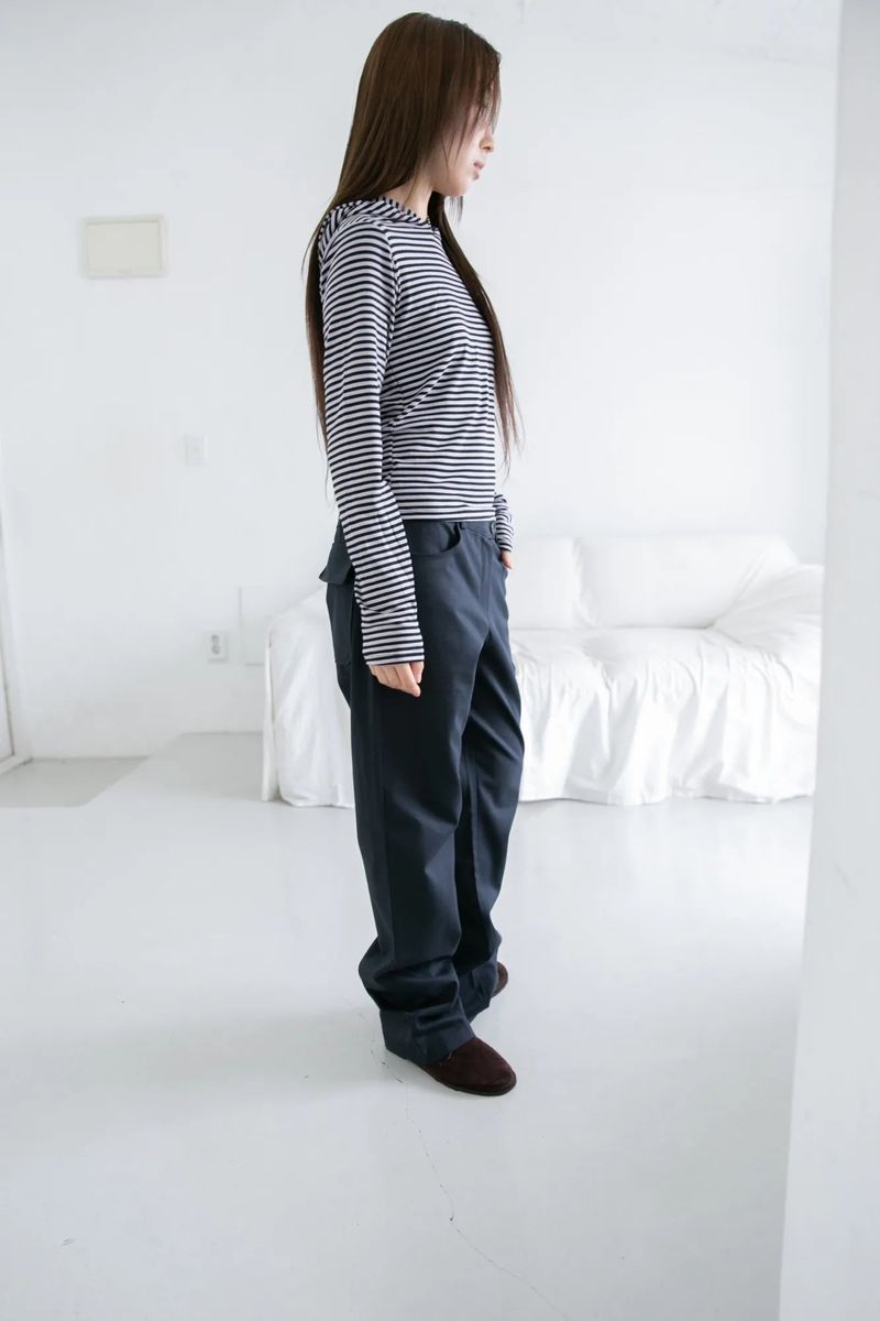 regular bisou cotton pants(2colors)