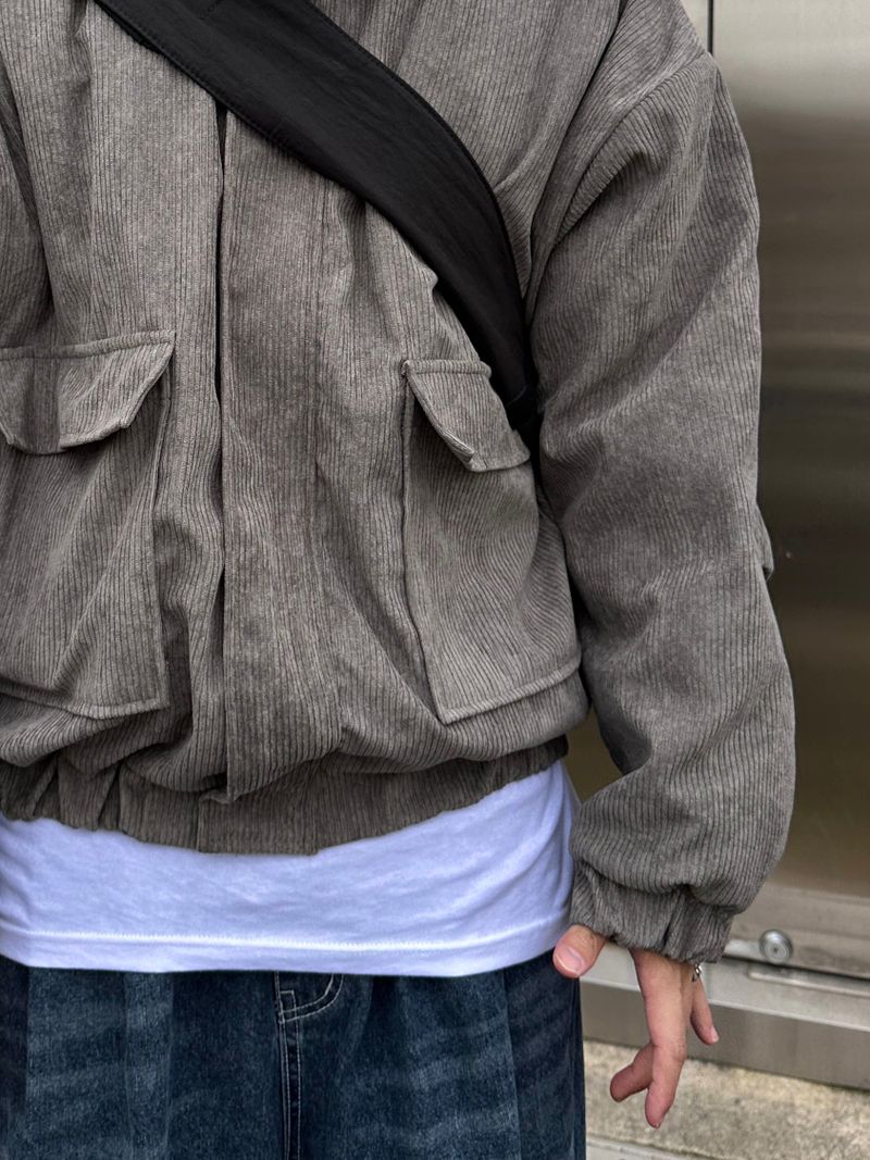 Number Jack Corduroy Hooded Jacket 3C
