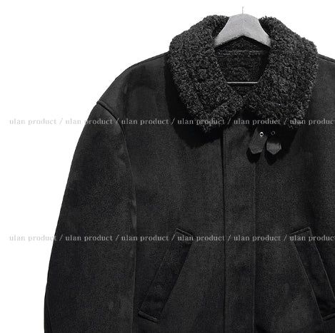 Latch high neck suede buckle mustang