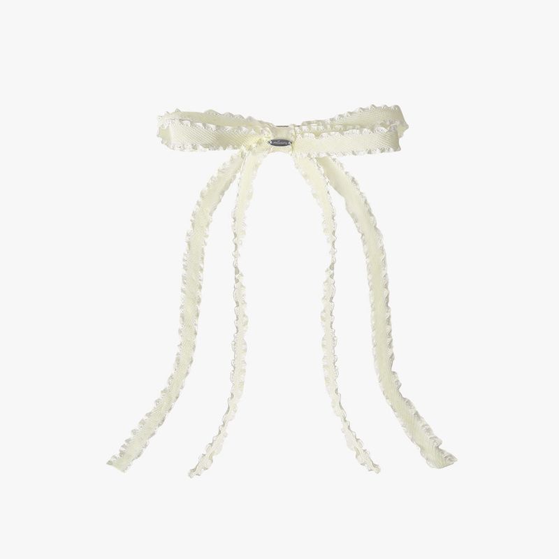 mellotory（メロートリー）の「DOUBLE RIBBON HAIR PIN (IVORY)（Hair Accessories）」