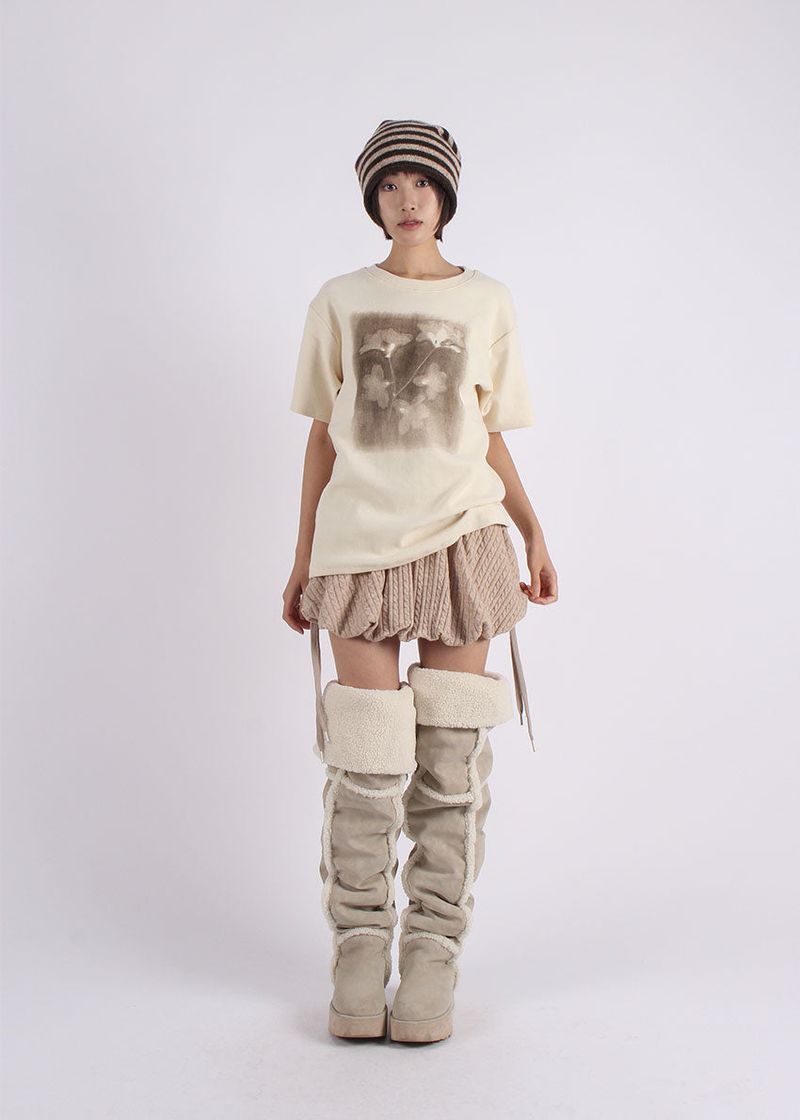CABLE PUMPKIN SKIRT