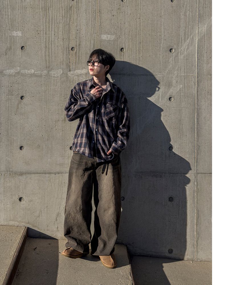 Antique Oversized Check Shirt