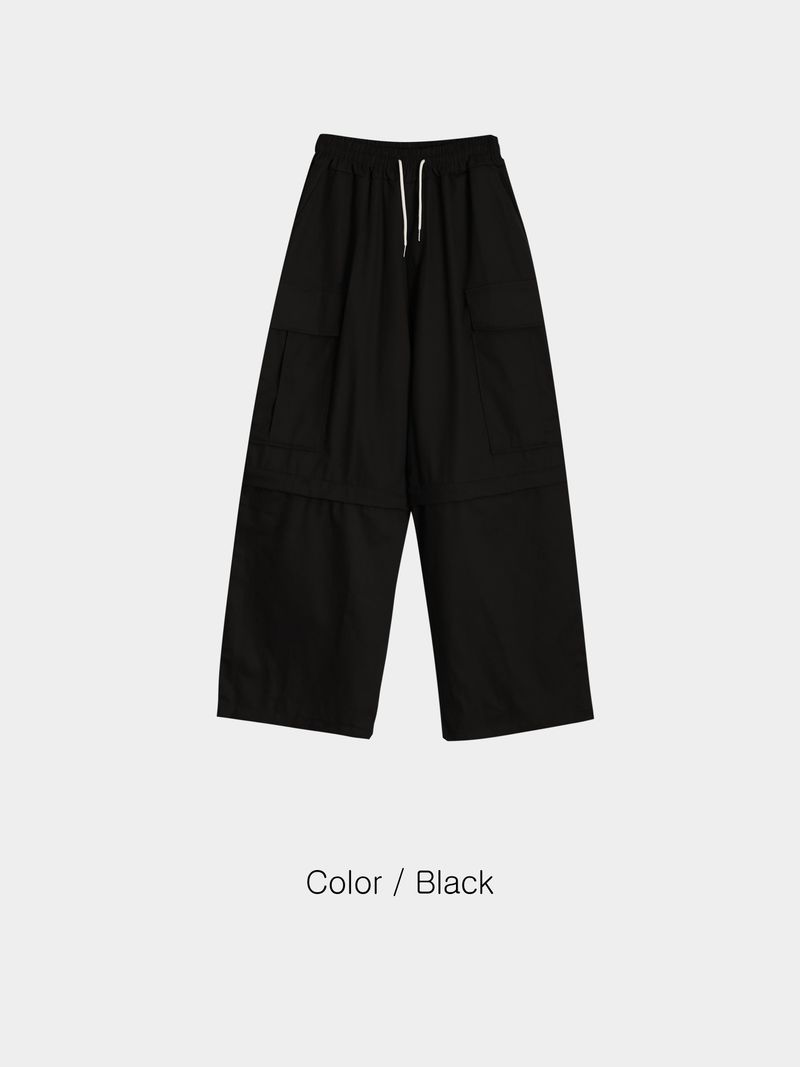 Convertible Wide Cotton Pants (5 Colors)