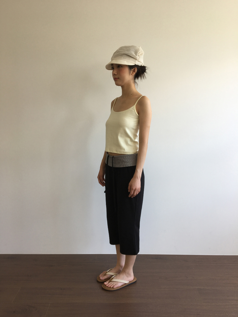 Over-banded Capri Pants (3color)