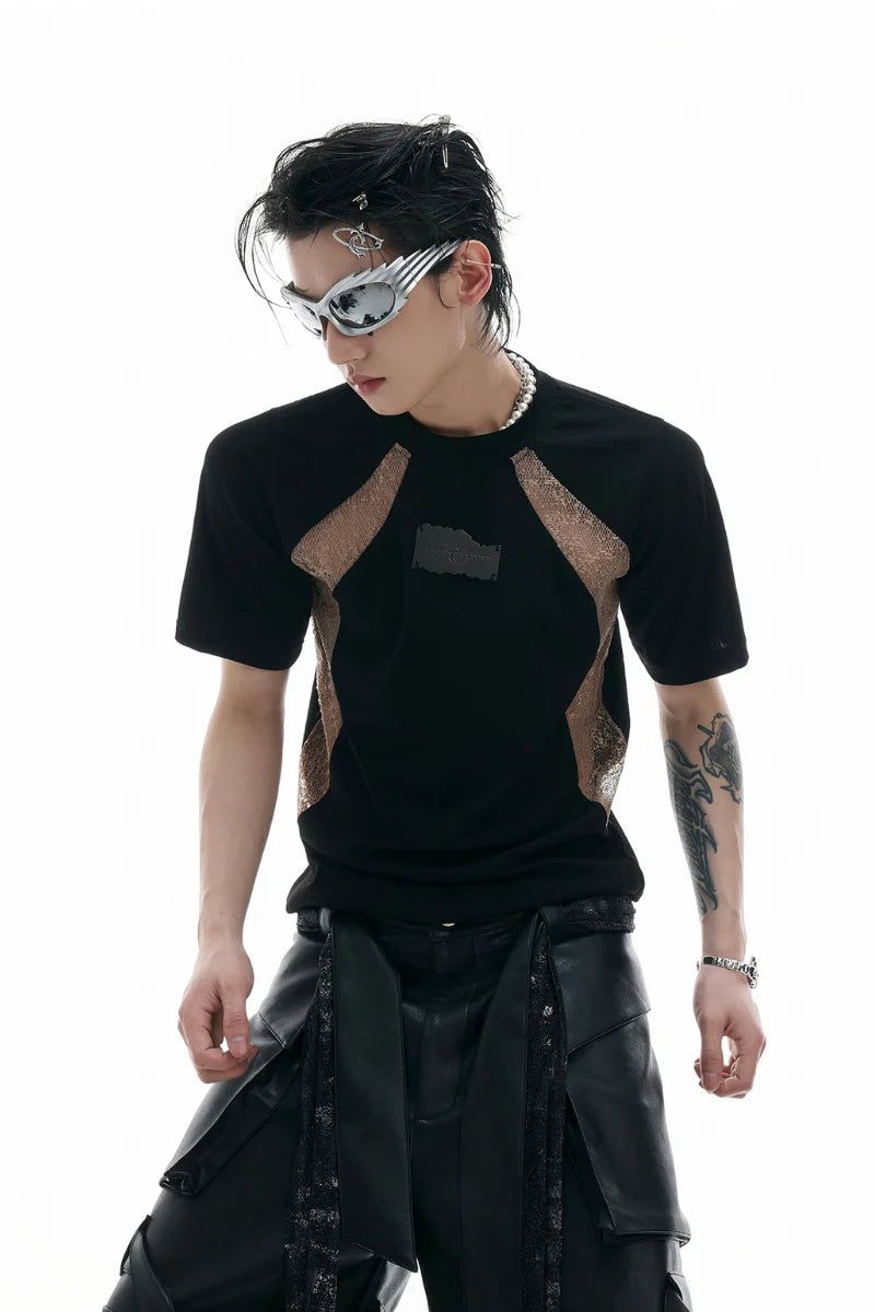Argue Cultureの「Colorblock Textured Fitted Tee（Tops）」
