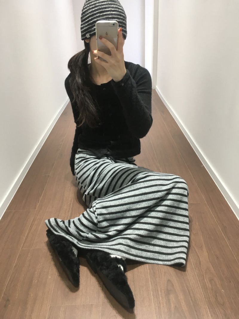 Merlot Stripe Beanie (3 Colors)