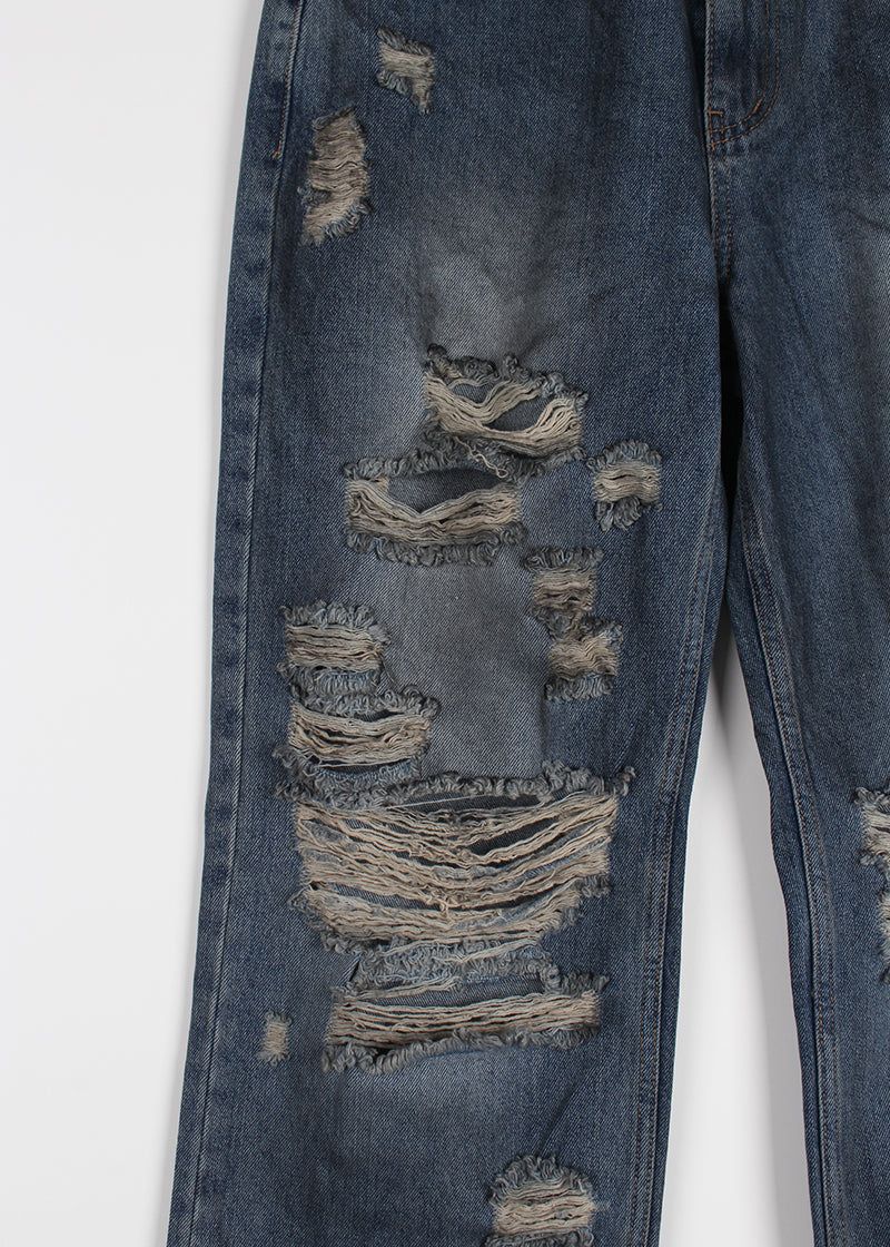 DAMAGE DIRTY DENIM