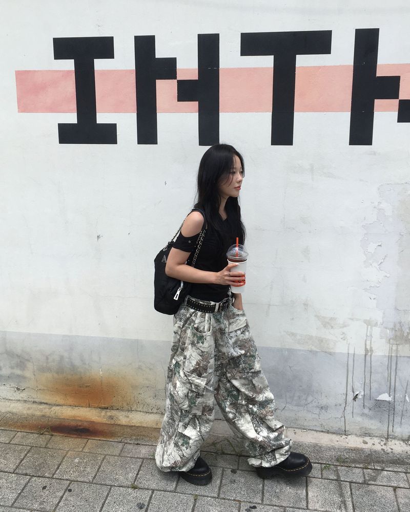 Tree camo button pants