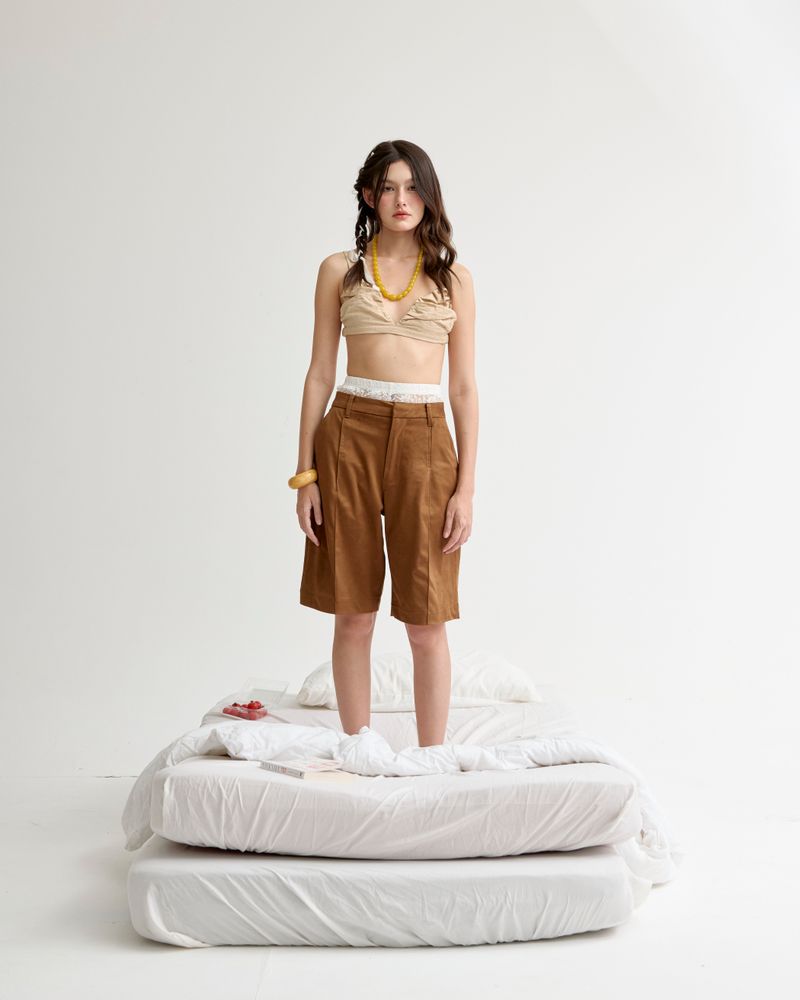 EVIE april MICRO-SUEDE BERMUDA SHORT