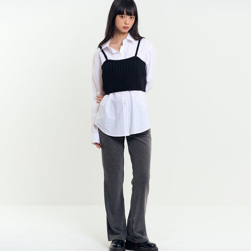 Bustier Knit Set Black