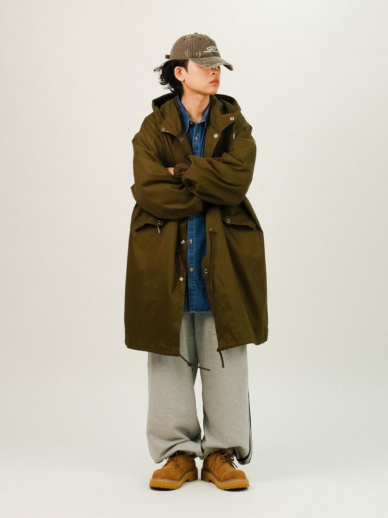 LAB Overfit Hood Fishtail Field Jacket