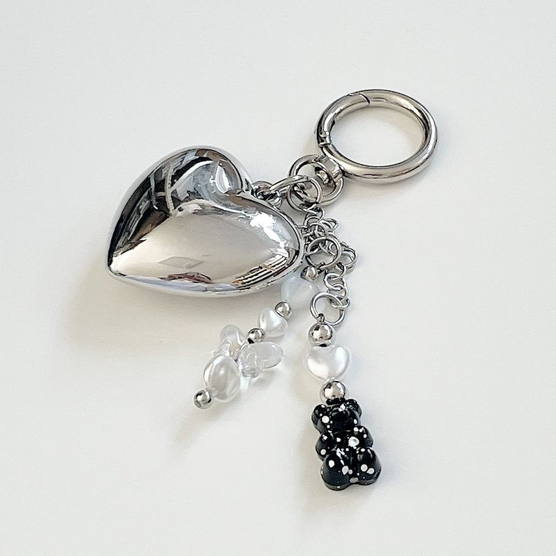 Heart Haribo keyring (Black)