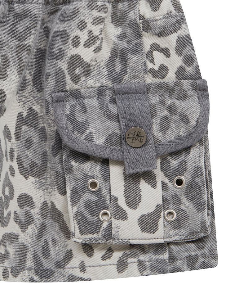 bd leopard skirt (grey)