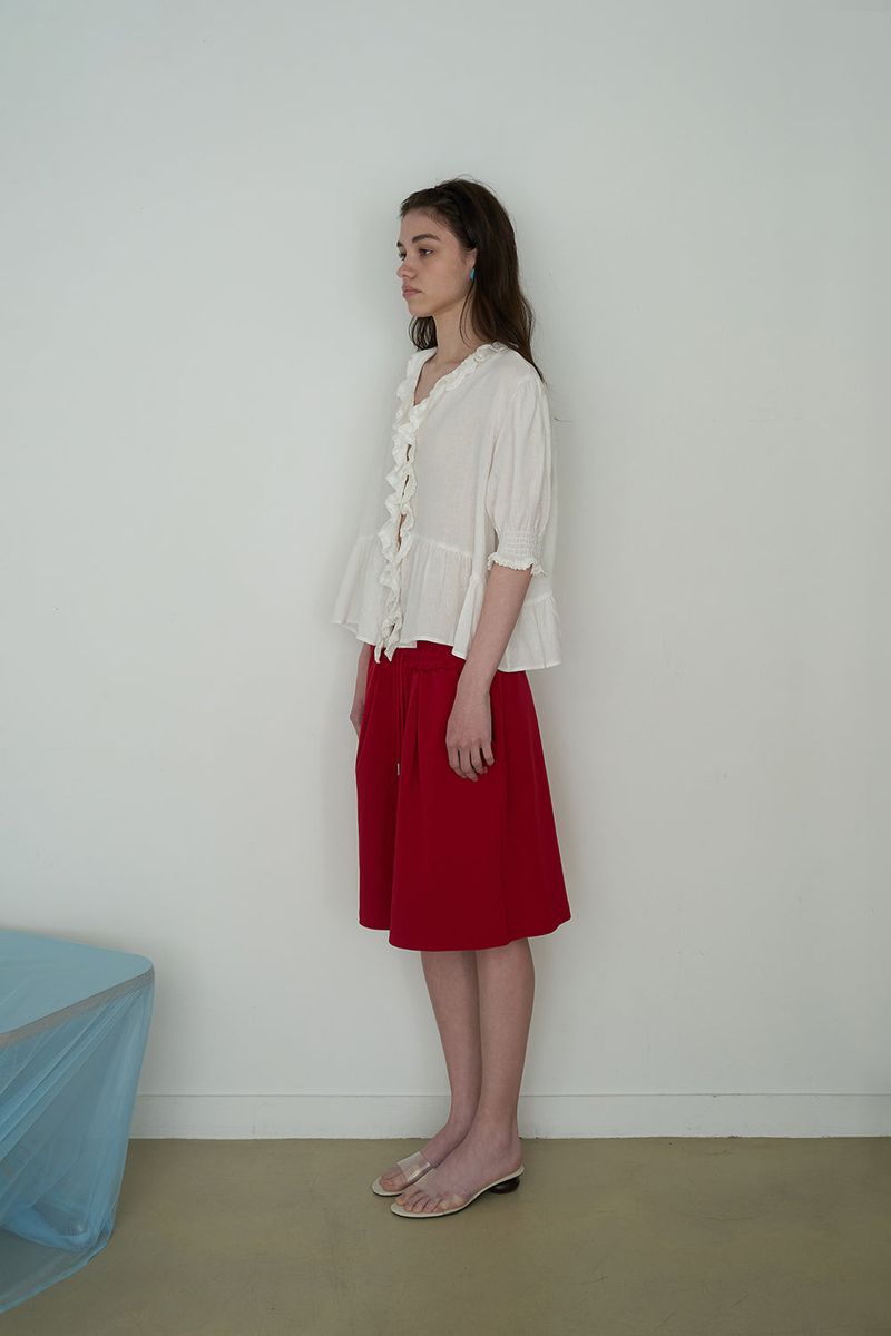 Cozy sweat shorts_red