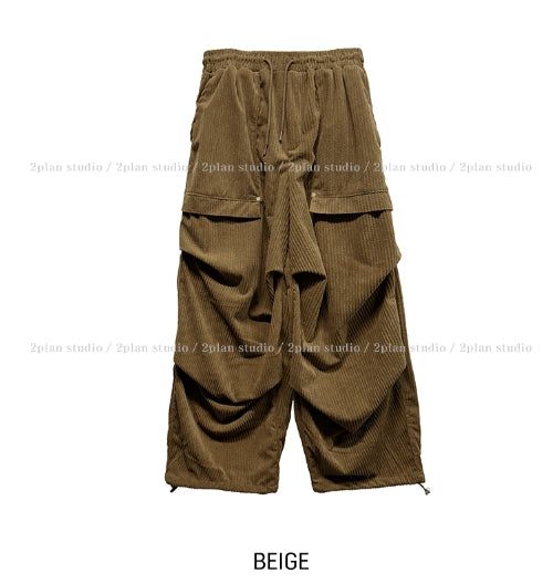 Melty Rivet Corduroy Wide Pants