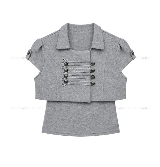 Nak Napoleon Crop Jacket Set
