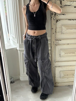 [BASIC ITEM] Rib crop sleeveless(9color)