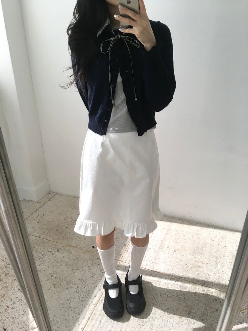 Midi Frill Skirt