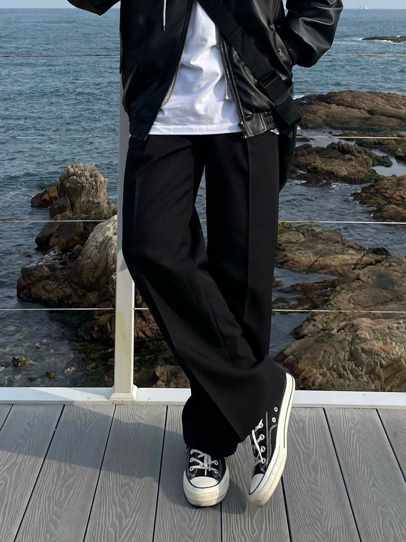 ABLE TWO TUCK WIDE SLACKS(5COLOR)