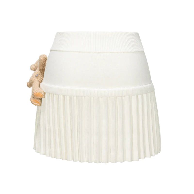 13DE MARZO Doozoo Knitted Pleated Skirt