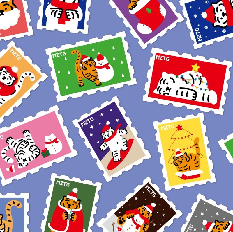 MUZIKTIGER(ムジークタイガー)の「WINTER COLLECTION STAMP STICKERS(Smartphone Accessories)」